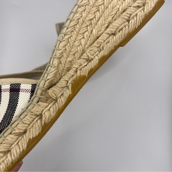 Burberry | Espadrille Slip on Wedge Sandal | EU40 - Picture 7 of 16